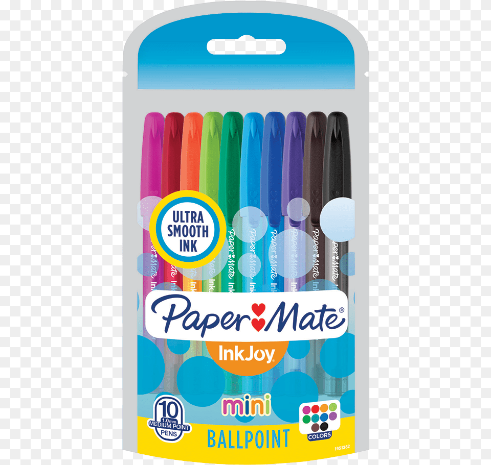 Paper Mate Inkjoy Mini Retractable Ballpoint Pens, Marker, Pen Png