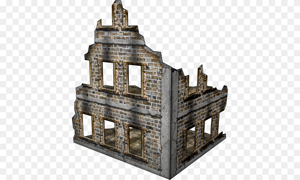 Paper Model Ruins, Brick, Fireplace, Indoors, Architecture Free Png Download