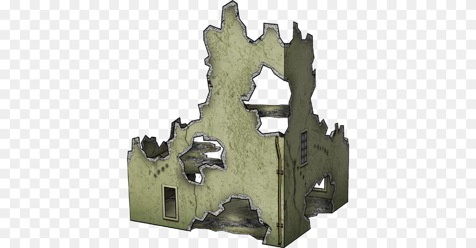 Paper Models Latest Releases From Dave39s Games Archive Cartoon Bombed House, Chart, Plot, Cross, Symbol Free Png