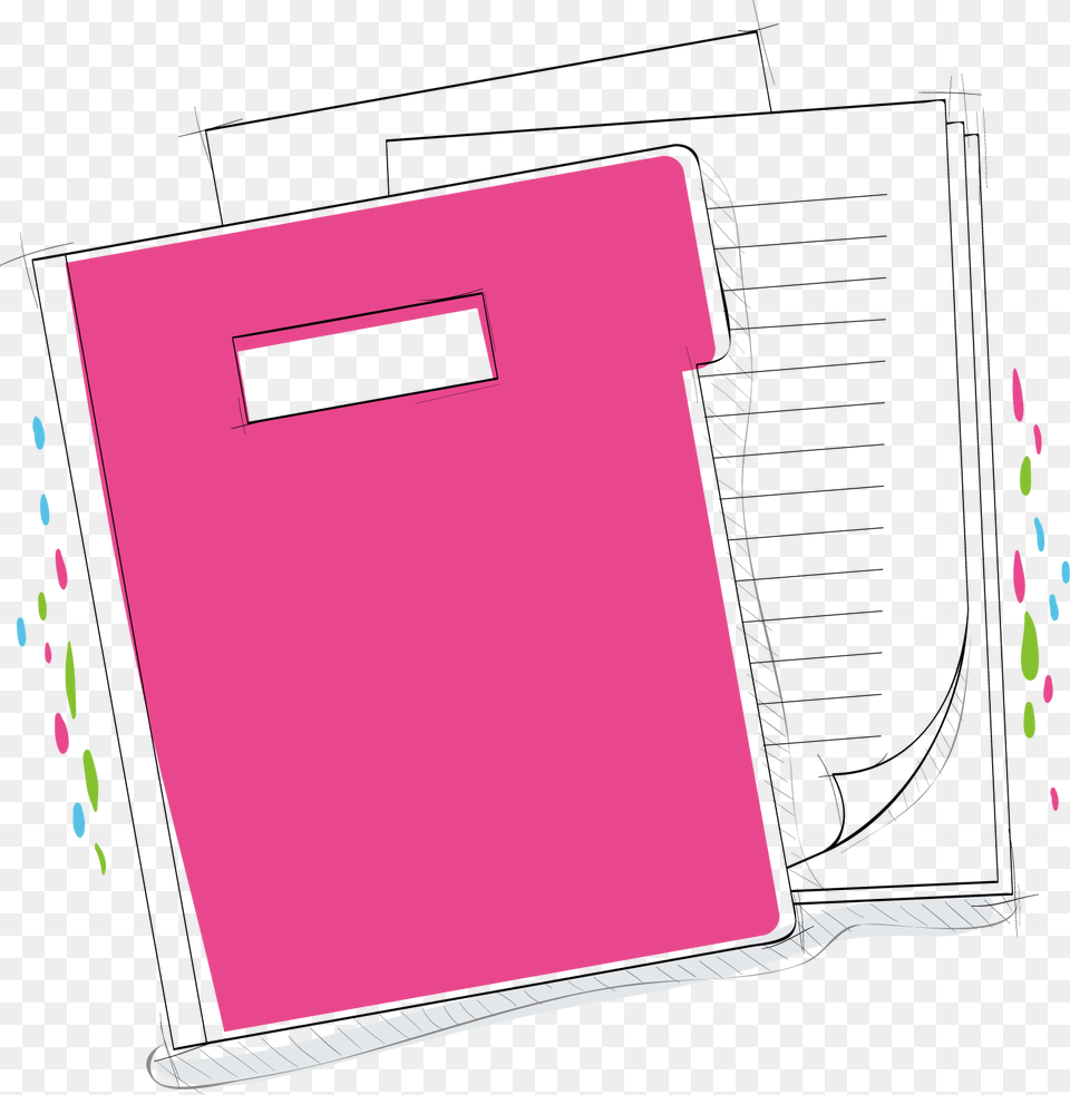 Paper Notepad Notebook Pink Notebook Cartoon Free Png Download