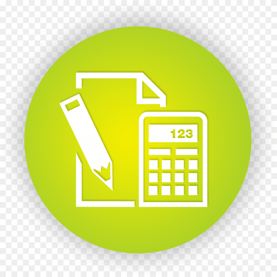 Paper Pencil And Calculator Icon Castel Del Monte, Electronics, Plate Png Image