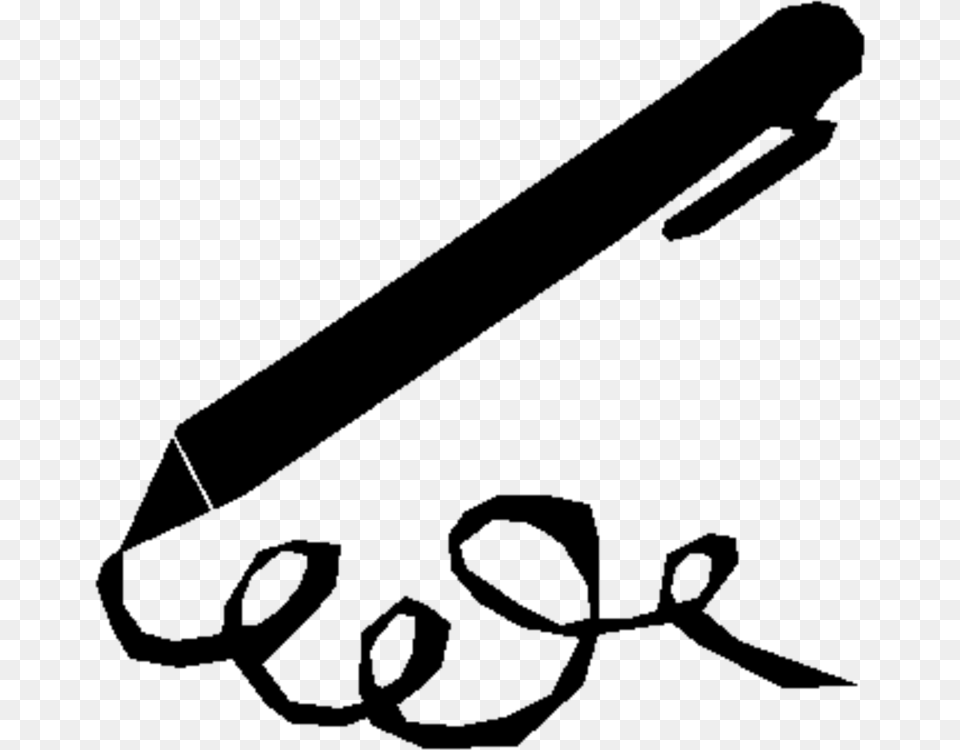 Paper Pens Drawing Black And White Cartoon, Gray Png