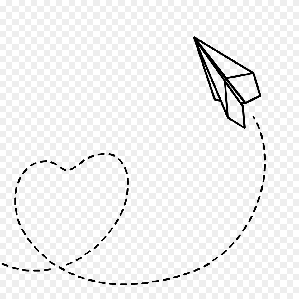 Paper Plane, Gray Png Image