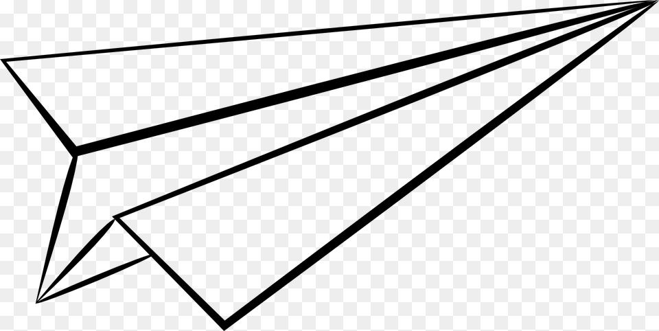 Paper Plane, Gray Free Transparent Png