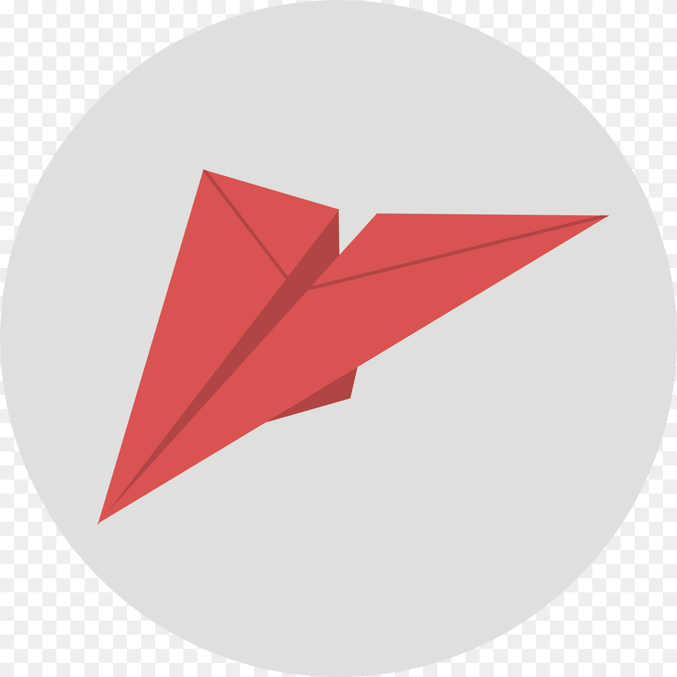 Paper Plane Icon Circle, Art, Origami, Disk Free Png Download