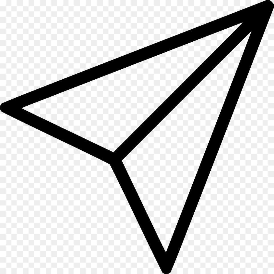 Paper Plane Instagram Paper Plane Icon, Triangle, Weapon, Arrow, Bow Free Png