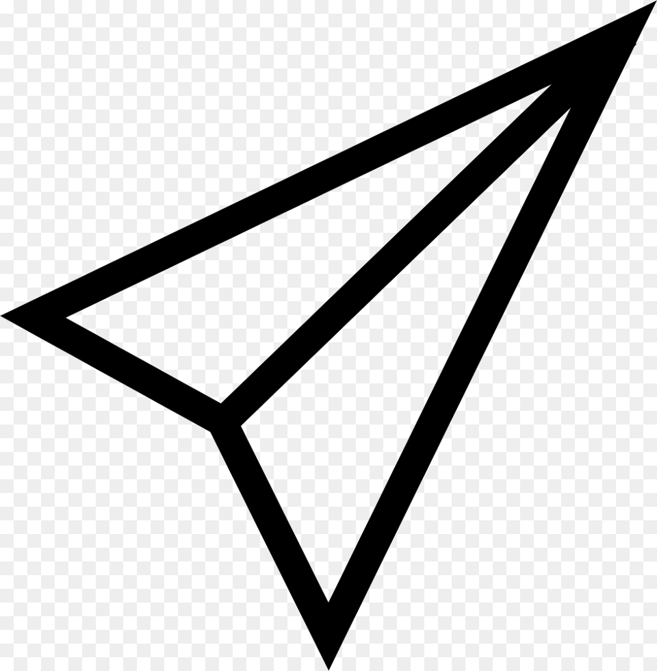 Paper Plane Instagram Share Icon, Triangle, Arrow, Arrowhead, Weapon Free Transparent Png