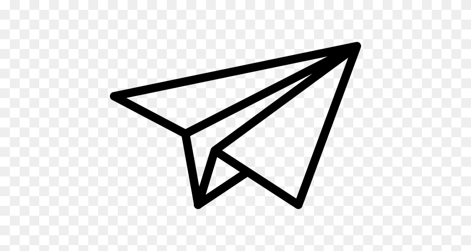 Paper Plane Paper Plane Send Icon With And Vector Format, Gray Png