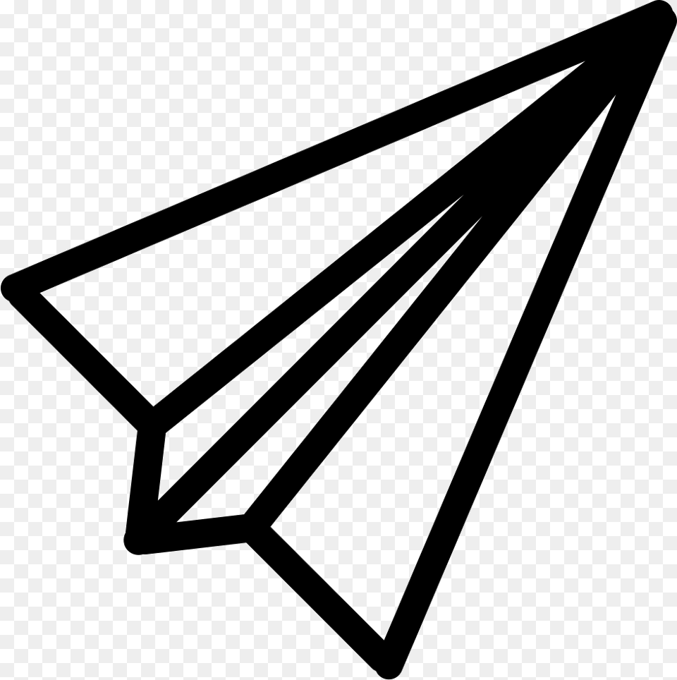Paper Plane Top View Comments Paper Airplane Top View Illustration, Arrow, Arrowhead, Weapon, Bow Free Transparent Png