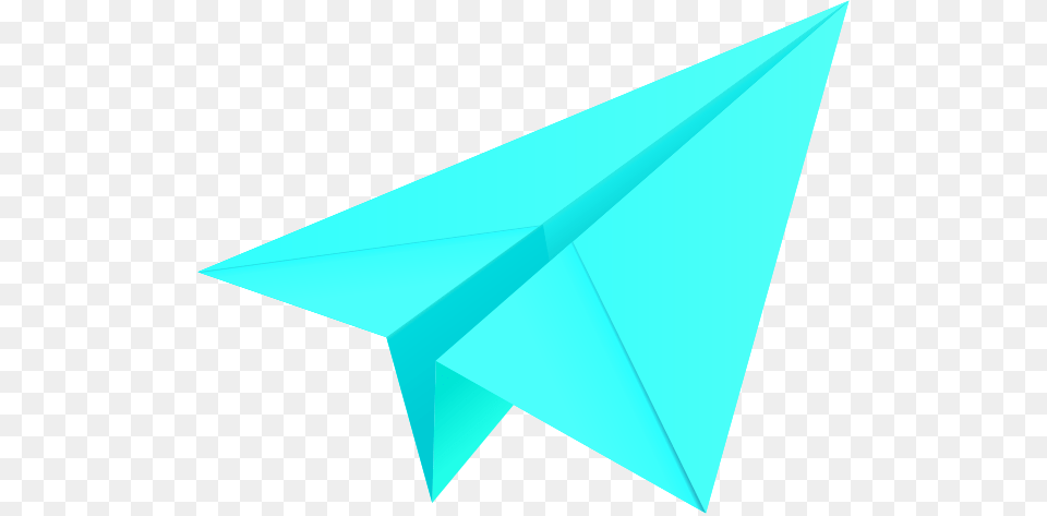 Paper Plane Turquoise Blue Blue Paper Airplane Clipart, Art, Origami Png Image
