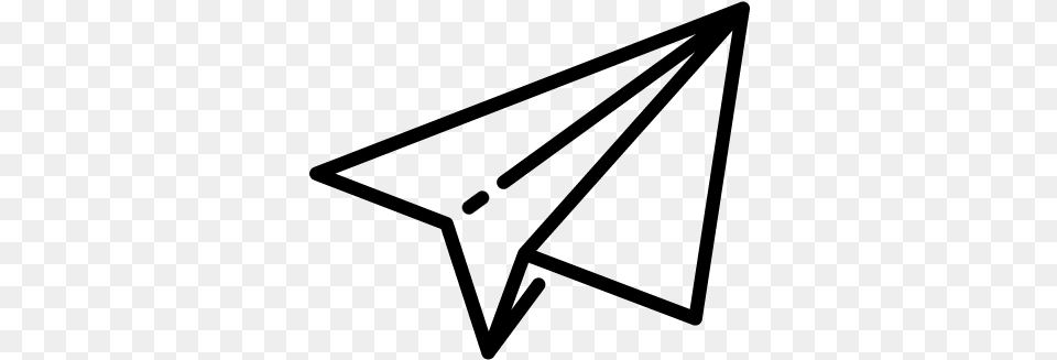 Paper Plane Vector Send Request Icon, Gray Png Image