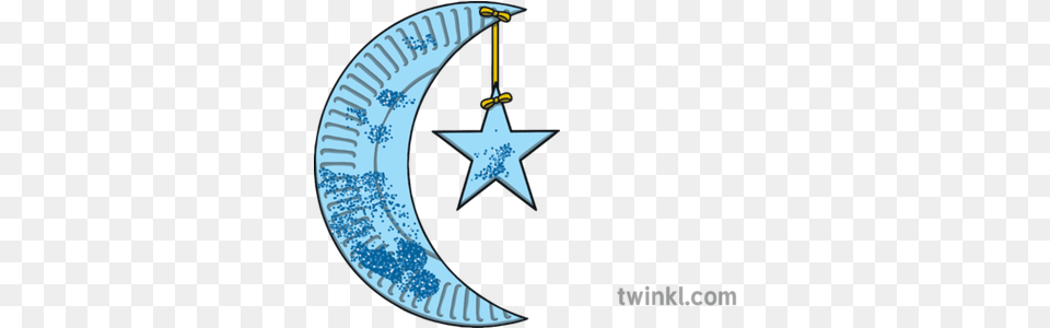 Paper Plate Moon And Star Decoration Crescent Symbol Paper Plate Moon And Star, Star Symbol, Nature, Night, Outdoors Free Transparent Png
