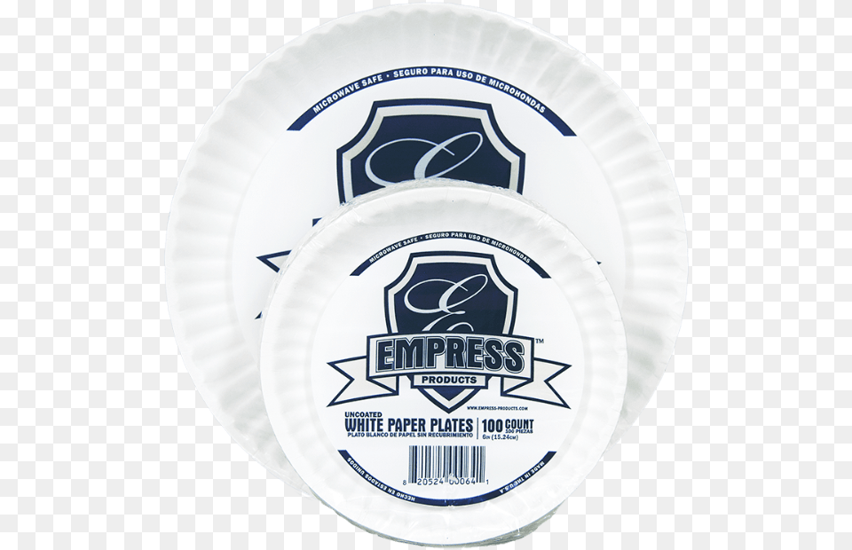 Paper Plates Bulk Empress Uncoated Paper Plate 9 In White, Food, Meal, Dish Free Transparent Png