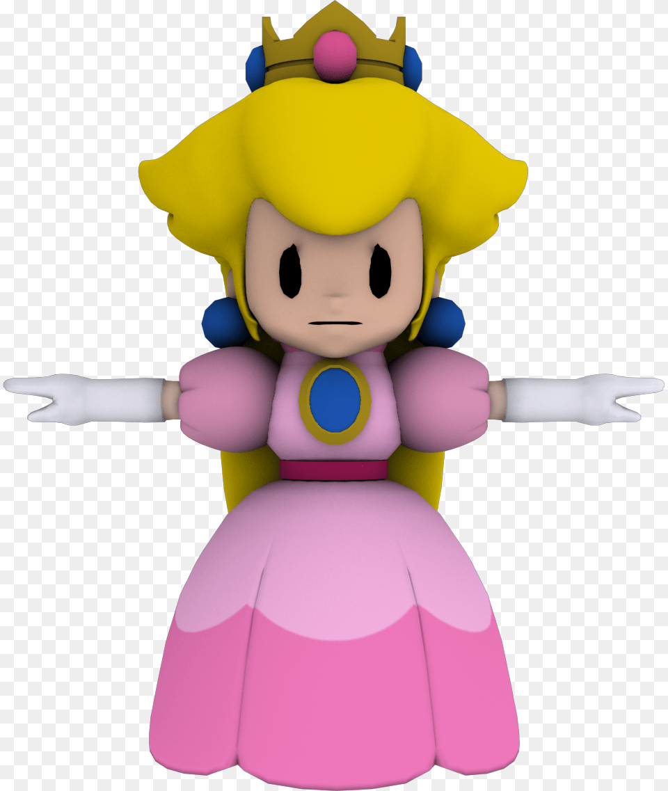 Paper Princess Peach Wip 2 With Texture By Luigimariogmod D4m7aze Paper Mario Peach Sad, Baby, Person, Face, Head Png Image
