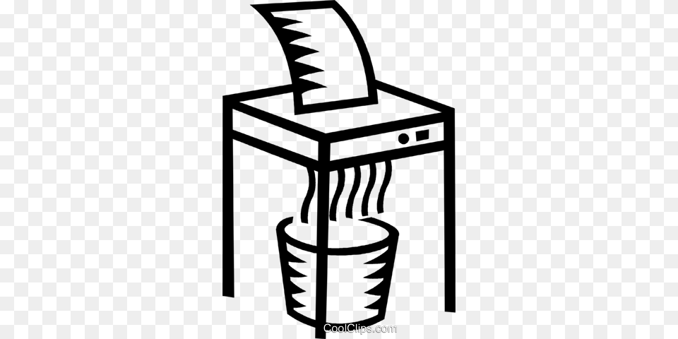 Paper Shredder Royalty Vector Clip Art Illustration, Computer Hardware, Electronics, Hardware, Person Png