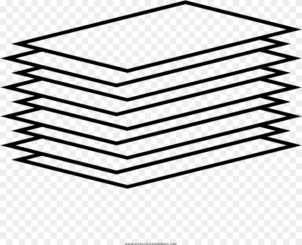 Paper Stack Coloring, Gray Free Transparent Png