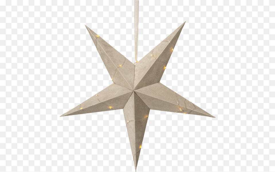 Paper Star Velvet Liten Adventsstjrna 30 Cm, Star Symbol, Symbol, Aircraft, Airplane Free Png Download