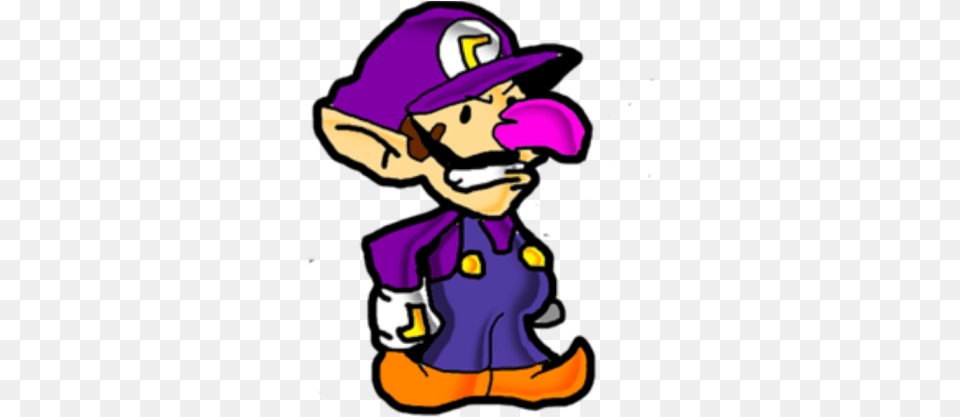 Paper Waluigi Roblox, Baby, Person, Purple, Performer Free Png Download