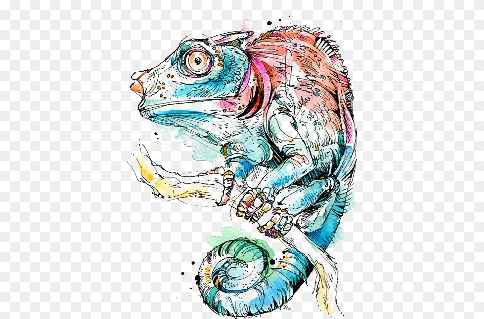 Paper Watercolor Painting Watercolour Techniques Drawing Watercolor Chameleon, Art, Person Free Transparent Png