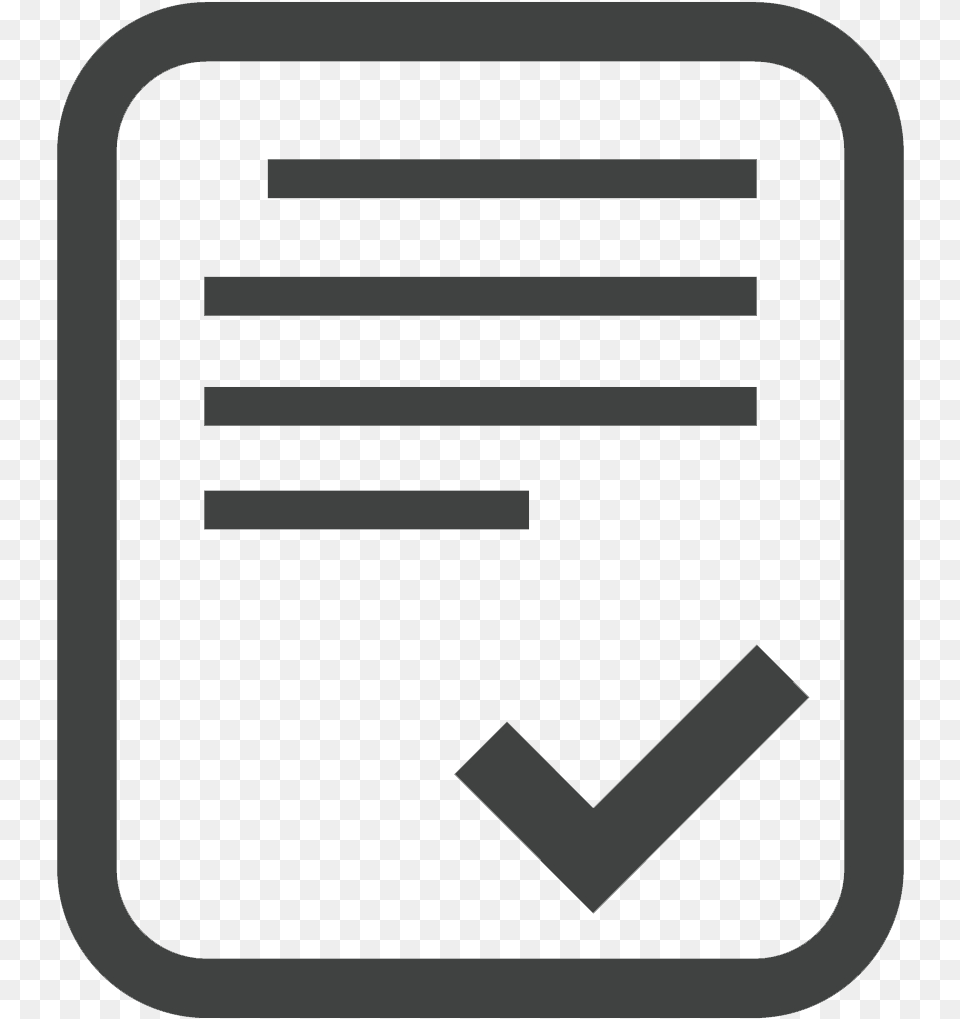 Paper With Checkmark Cartoons Free Png Download