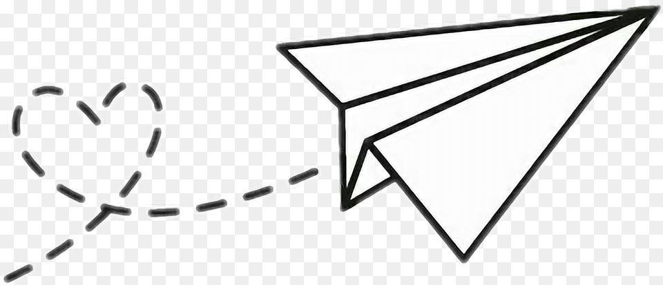 Paperaieplane Paper Airplane Aviao Papel Aviaozinhodepapel Paper Airplane Drawing, Triangle, Arrow, Arrowhead, Weapon Free Png