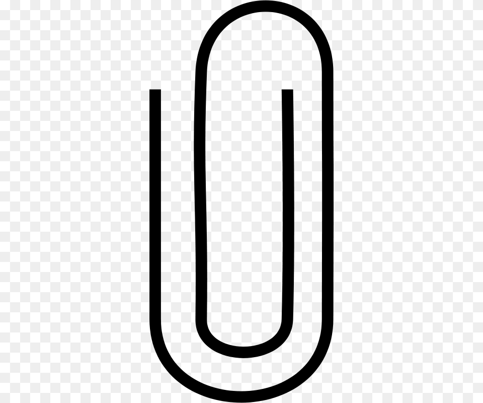 Paperclip, Gray Free Png