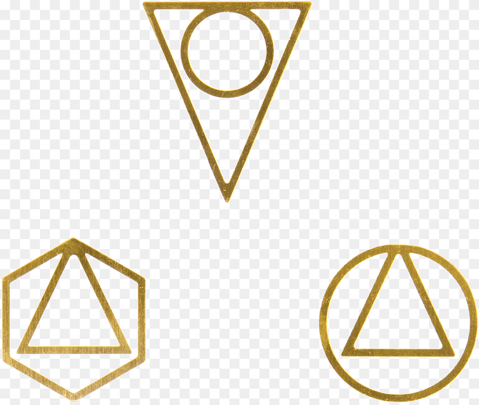 Paperclip 3 Set Fancy Paperclip, Triangle, Accessories, Earring, Jewelry Free Png