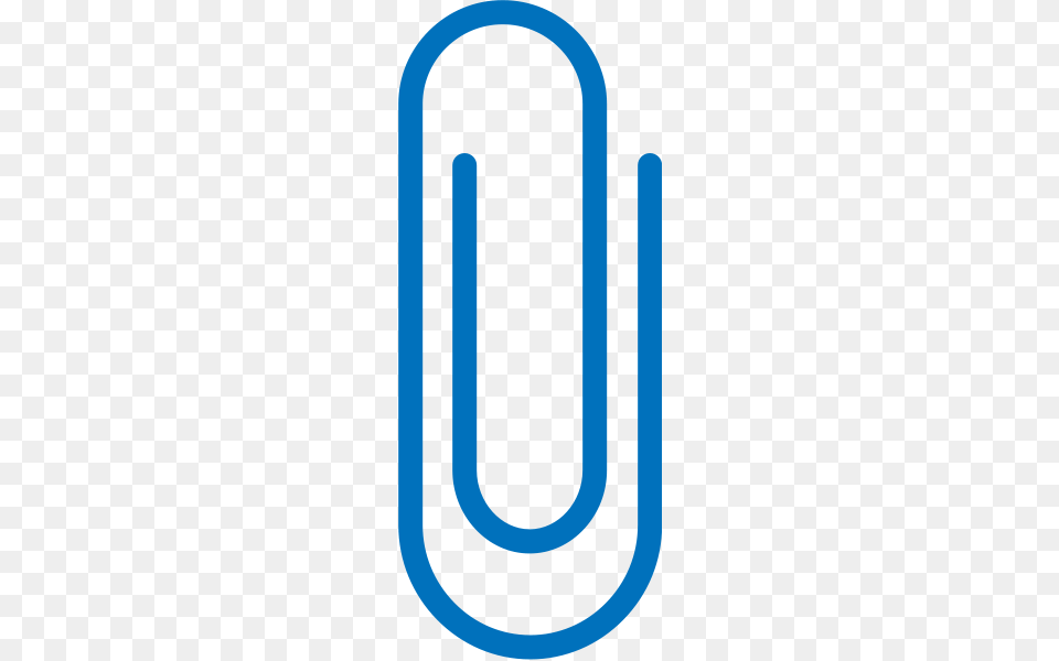 Paperclip Blue Blue Paper Clip Clipart, Cutlery, Fork, Water Free Png Download