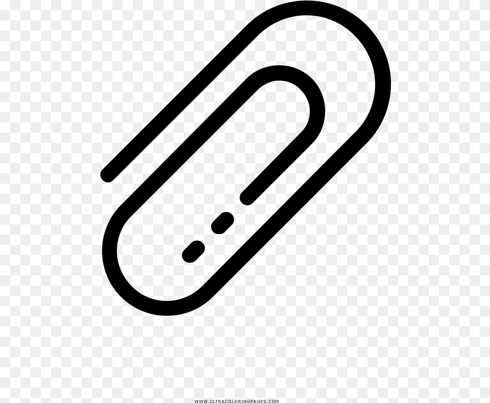 Paperclip Coloring, Gray Png