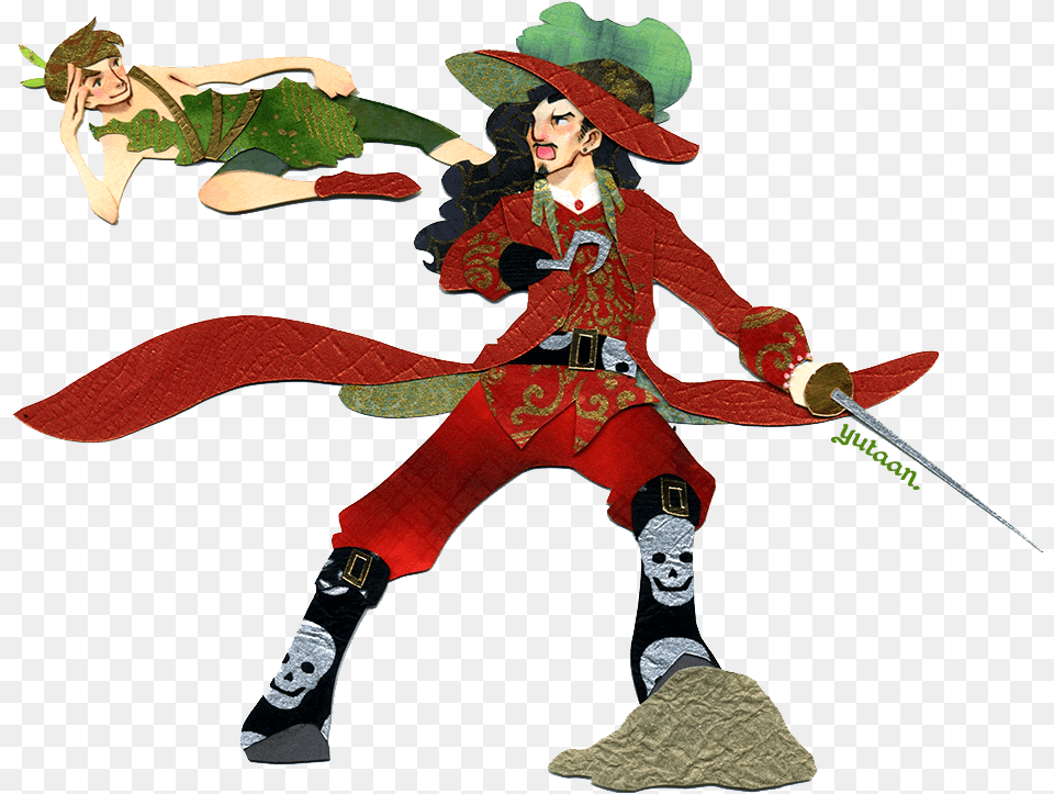 Papercraft Commission Of Peter Pan And Captain Hook, Person, Face, Head Free Transparent Png