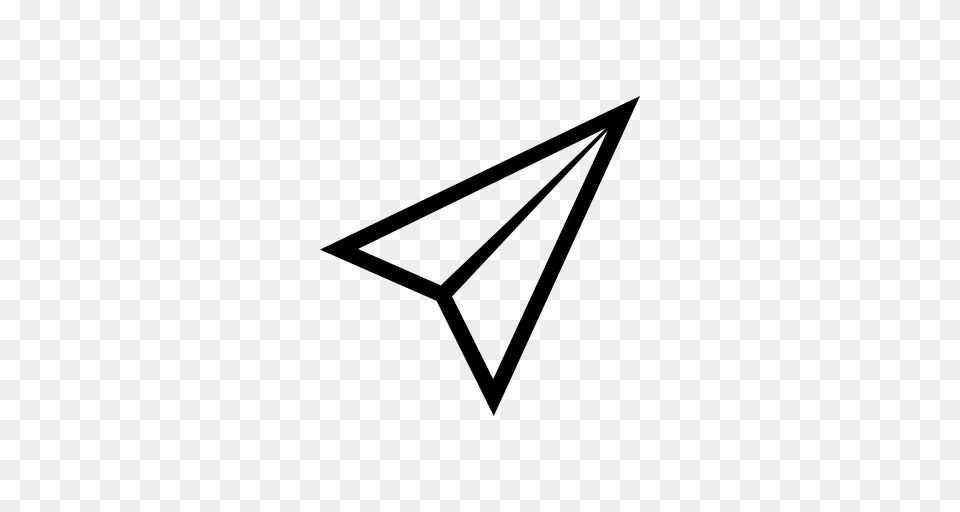 Paperplane Outline Paperplane Icon With And Vector, Gray Free Transparent Png