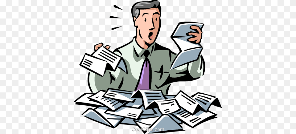 Paperwork Clipart Clip Art Images, Person, Reading, Adult, Male Png Image