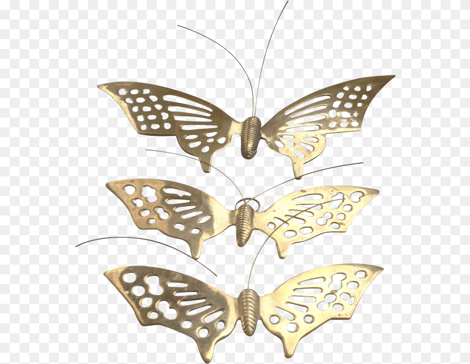 Papilio Machaon, Accessories, Earring, Jewelry, Bronze Png