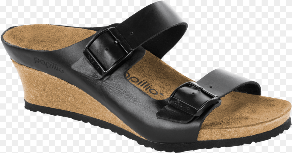 Papillio Emina Black Leather By Birkenstock, Clothing, Footwear, Sandal, Shoe Free Png