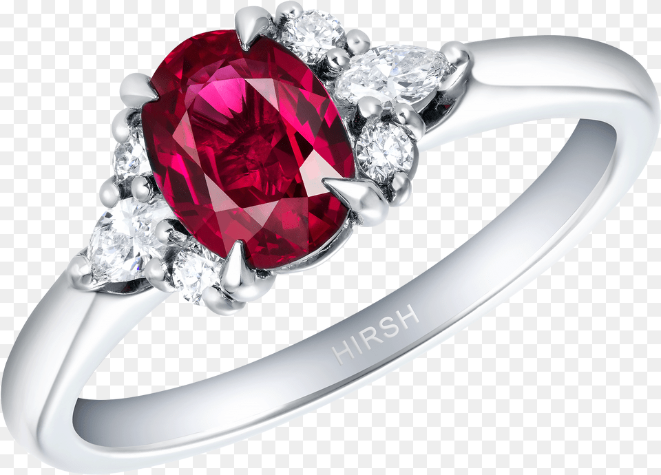 Papillon Ruby And Diamond Ring Pre Engagement Ring, Accessories, Gemstone, Jewelry, Silver Free Png