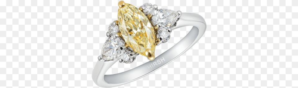 Papillon Yellow Diamond Ring Marquise Yellow Diamond Rings, Accessories, Gemstone, Jewelry, Gold Png Image