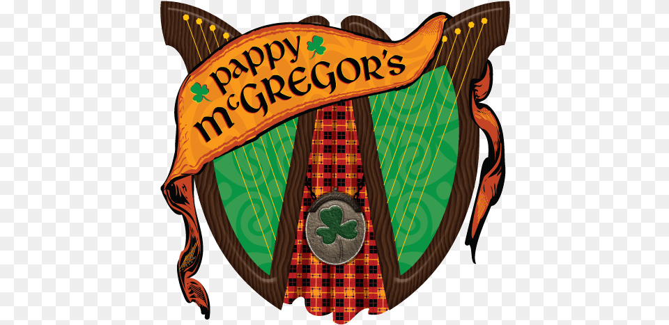 Pappymcgregorslogo Pappy, Musical Instrument, Harp Free Png