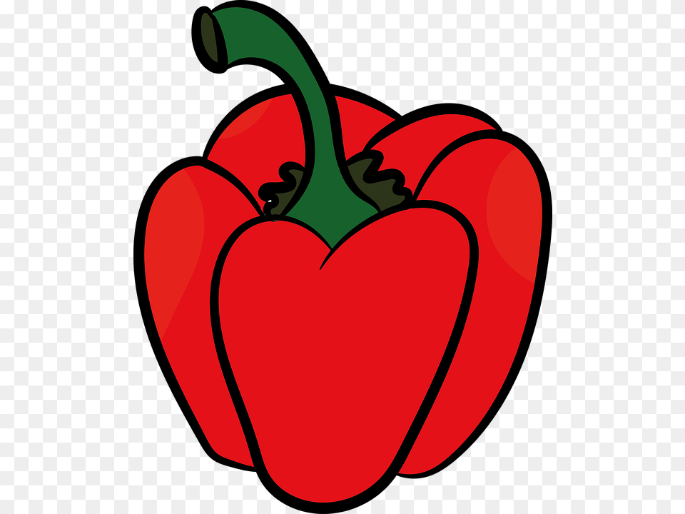 Paprika A Vegetable Vegetables Eat Healthy Food Paprika Cartoon, Bell Pepper, Pepper, Plant, Produce Free Png Download