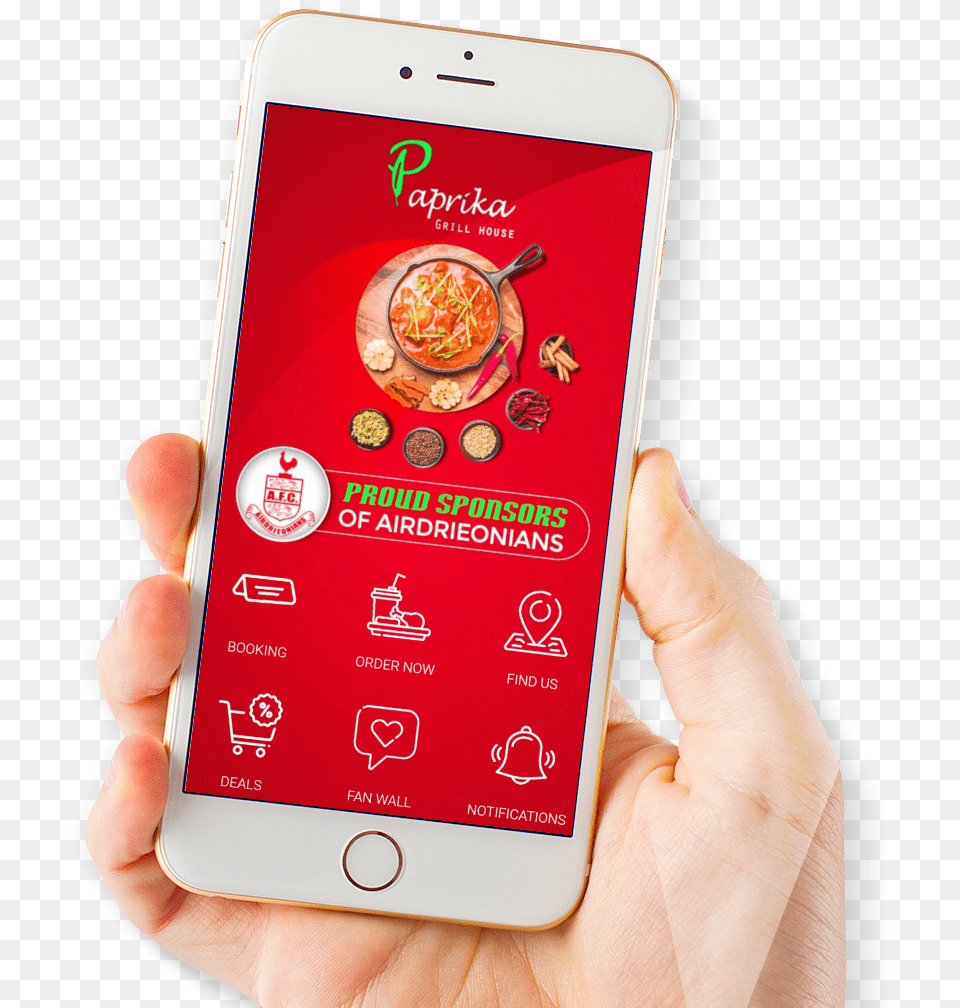 Paprika Grill House App Screen, Electronics, Mobile Phone, Phone Png Image