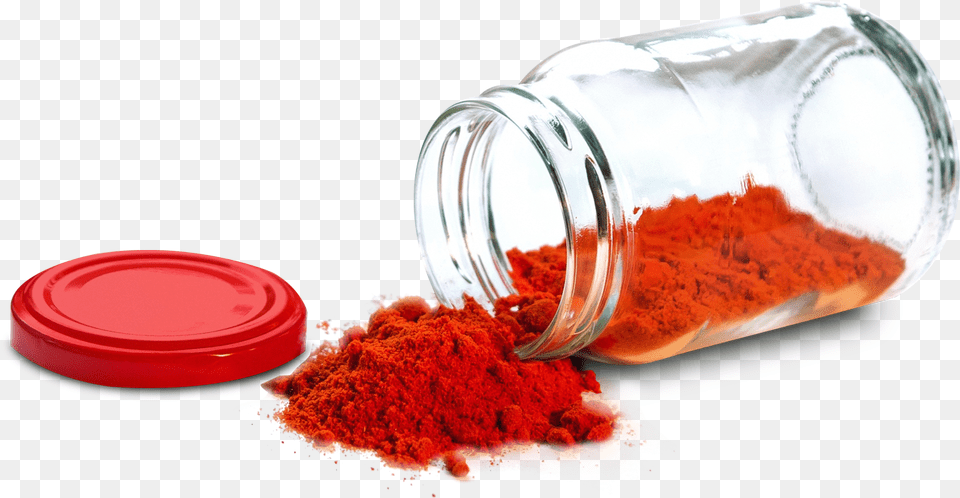 Paprika Powder Glass Containers Image Png