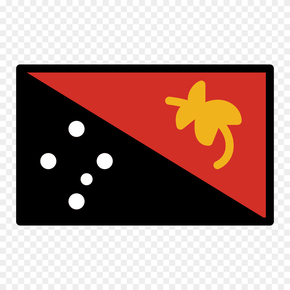 Papua New Guinea Flag Emoji Clipart, Triangle Png Image
