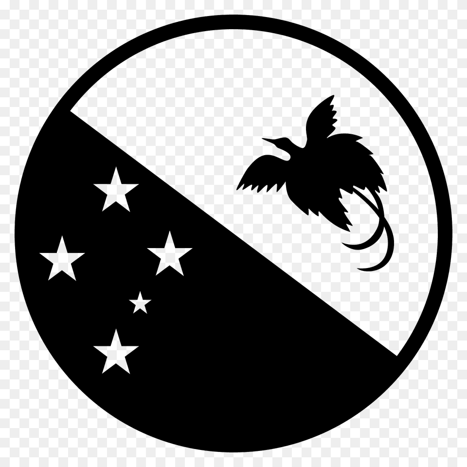 Papua New Guinea Flag Emoji Clipart, Emblem, Symbol, Animal, Bird Free Transparent Png