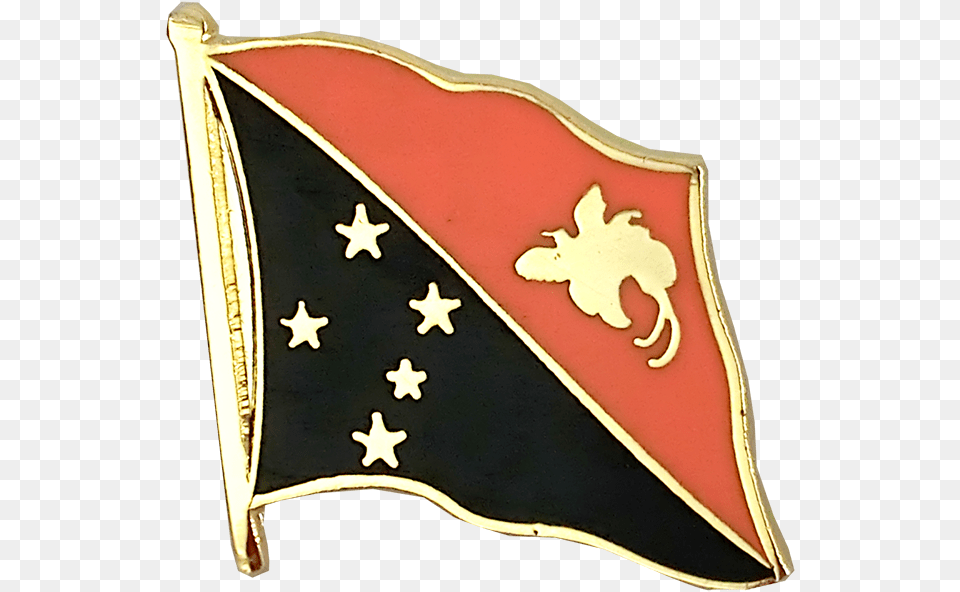 Papua New Guinea Flag Lapel Pintitle Papua New Guinea Flag, Armor, Shield Png