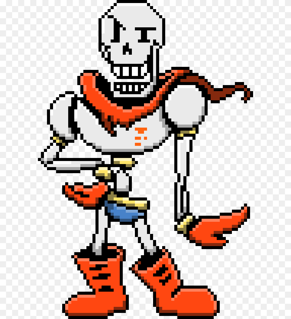 Papyrus Based On Papyrus Undertale Sprite Color, Robot Free Png