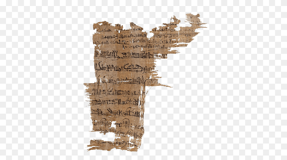 Papyrus Fragment Egypt Torn Paper, Map, Chart, Plot, Text Free Png Download