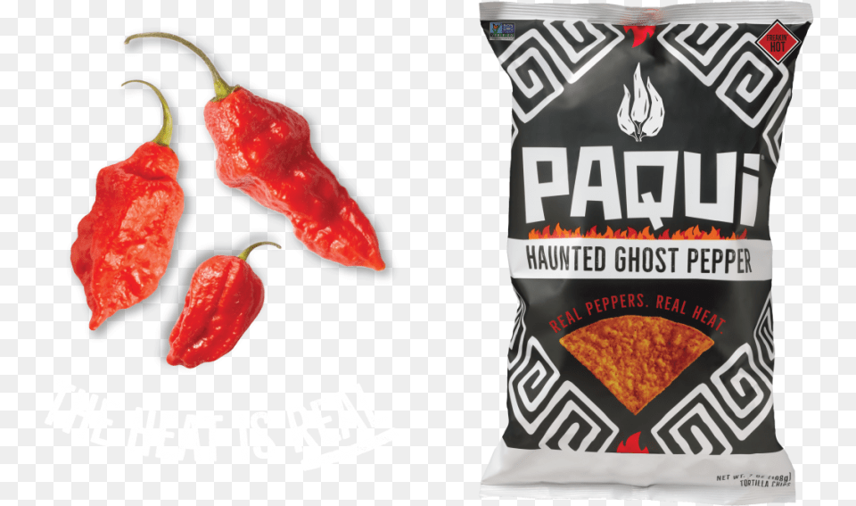 Paqui Haunted Ghost Pepper Chips, Food, Vegetable, Produce, Plant Png Image