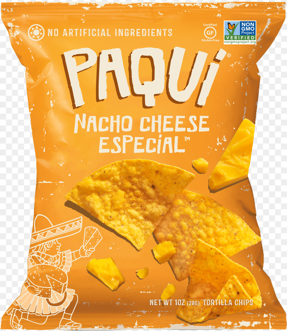 Paqui Nacho Cheese Especial Tortilla Chips 1oz Mccain Straight Cut Oven Chips, Food, Snack, Bread Png