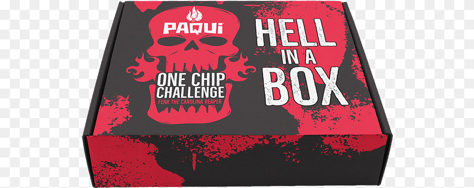 Paqui One Chip Challenge Hell In One Box, Book, Publication, Cardboard, Carton Free Png Download