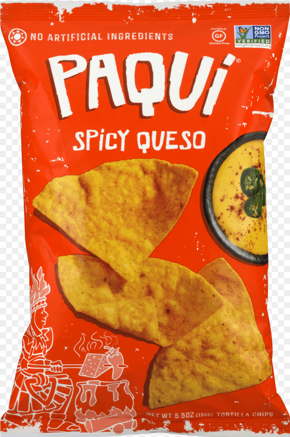 Paqui Spicy Queso Chips, Bread, Food, Snack, Pancake Free Transparent Png