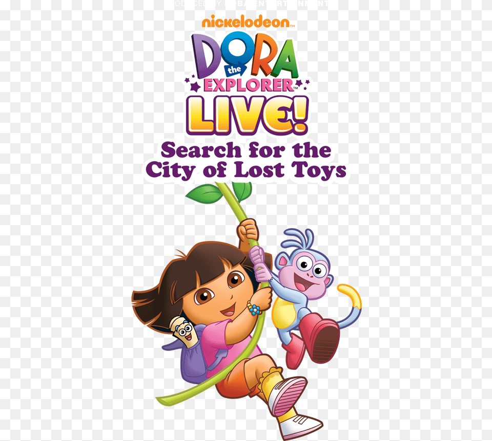 Paquin Artists Agency Dora The Explorer Live Search Dora And Boots Swinging, Book, Comics, Publication, Advertisement Free Png Download